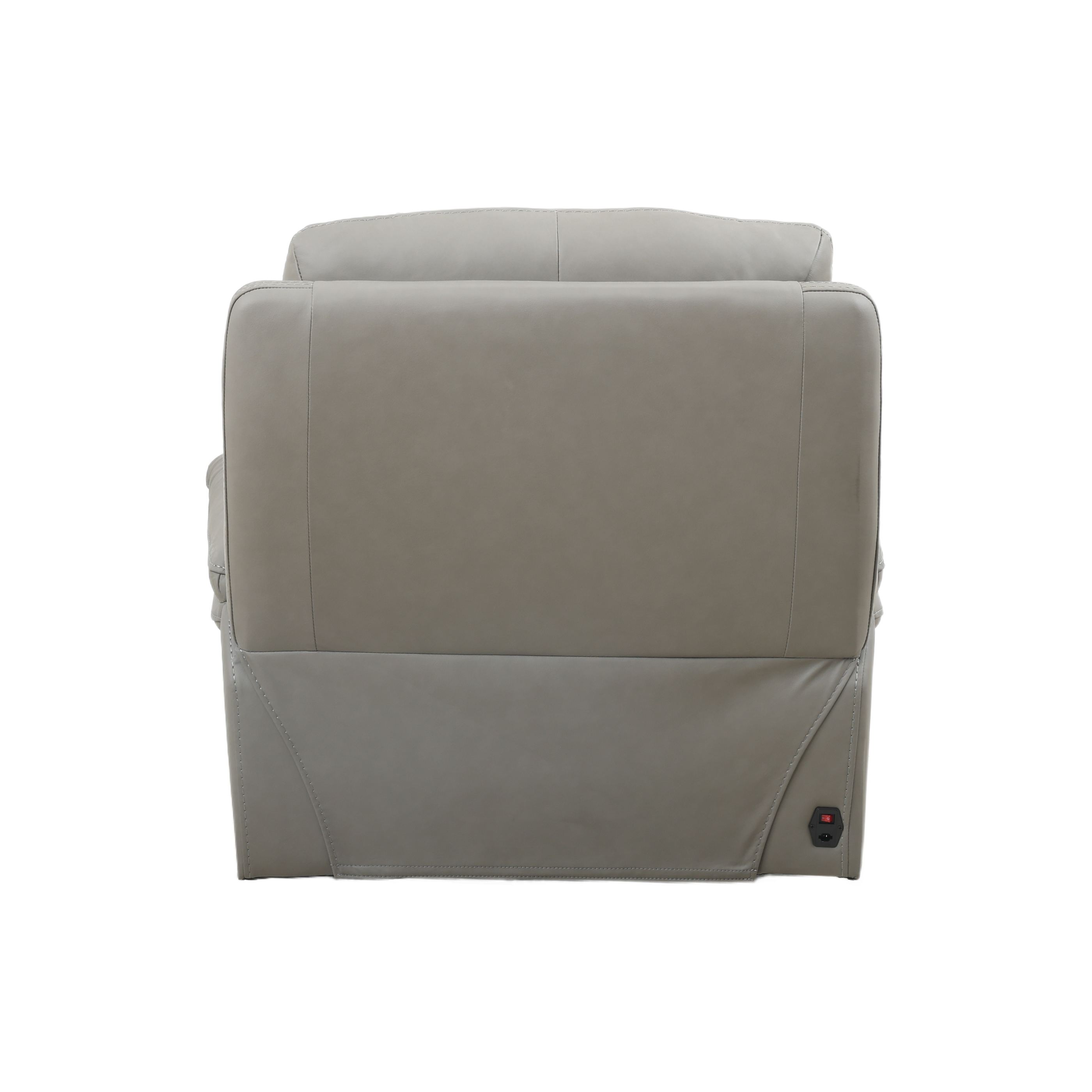 Leather recliner in Oslo Pewter