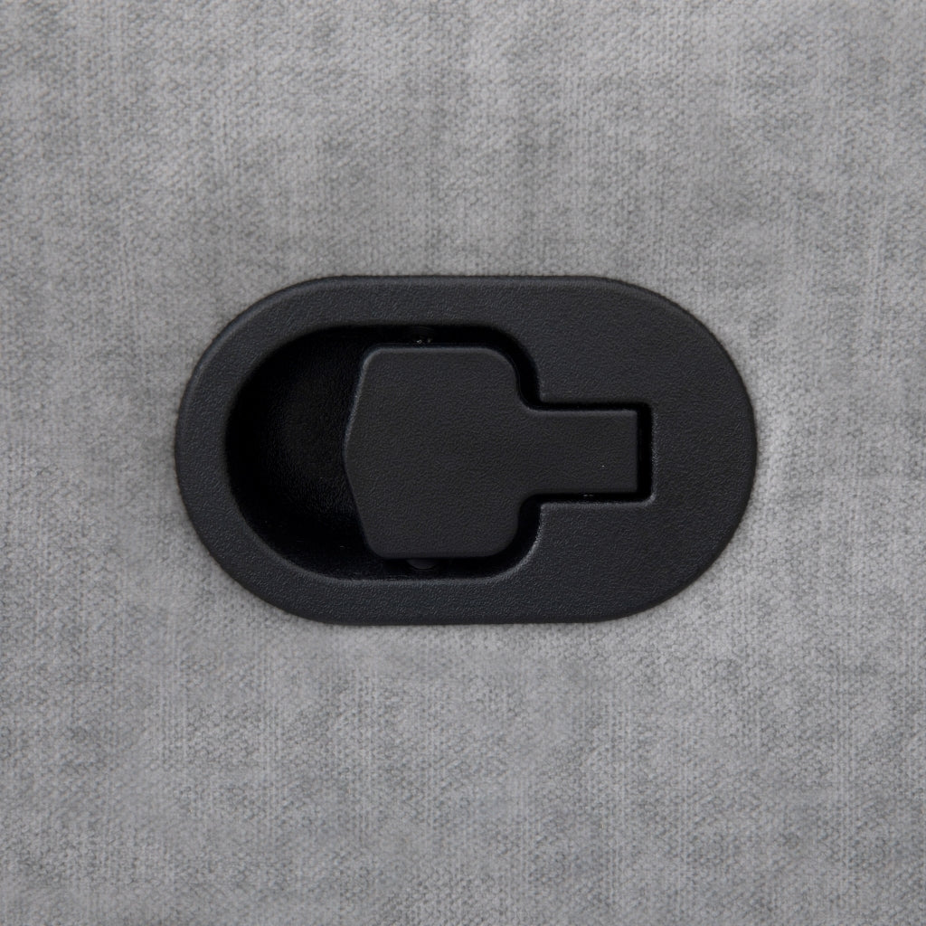 Soft Fabric Recliner in Silver