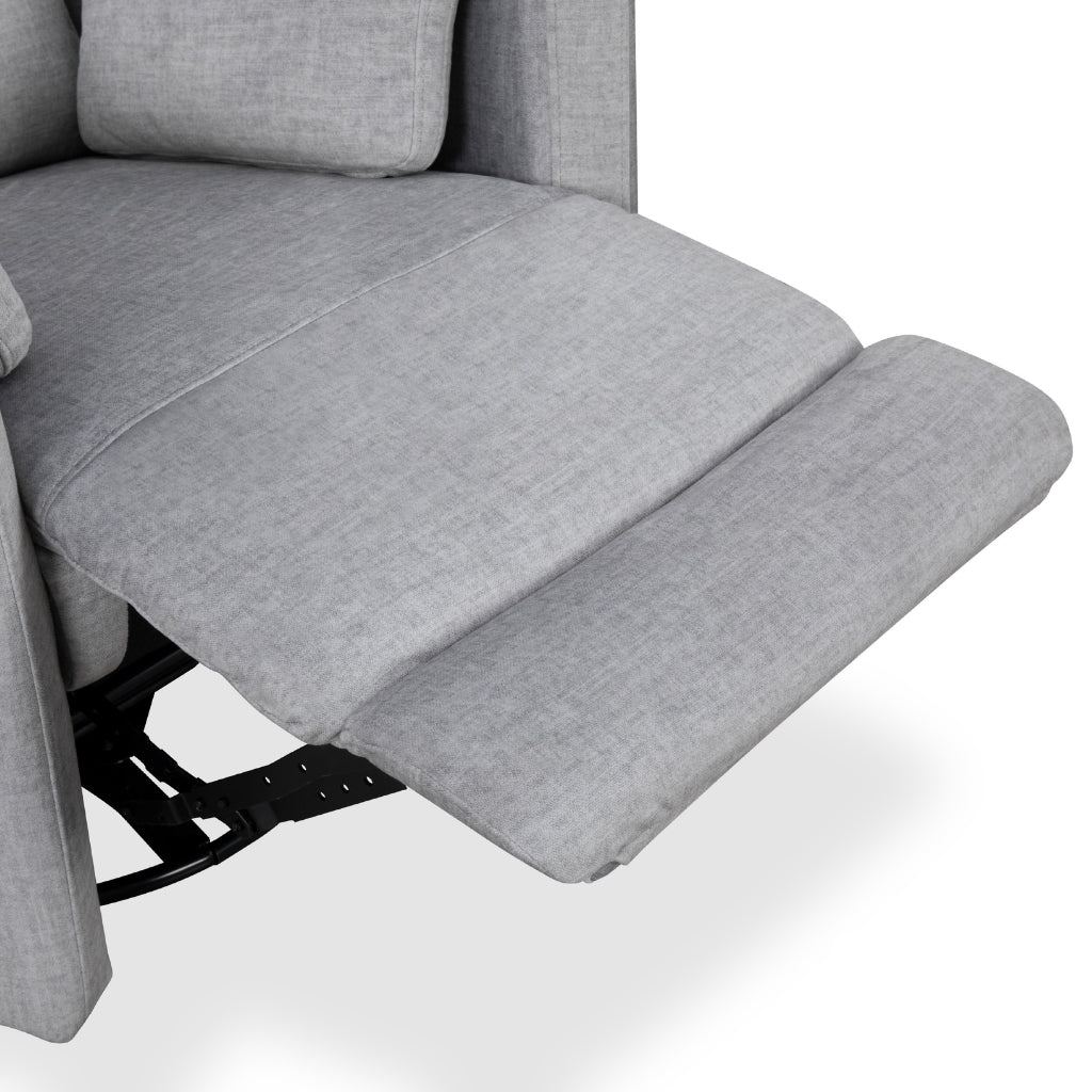 Soft Fabric Recliner in Silver