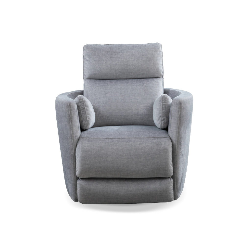 Soft Fabric Recliner in Silver