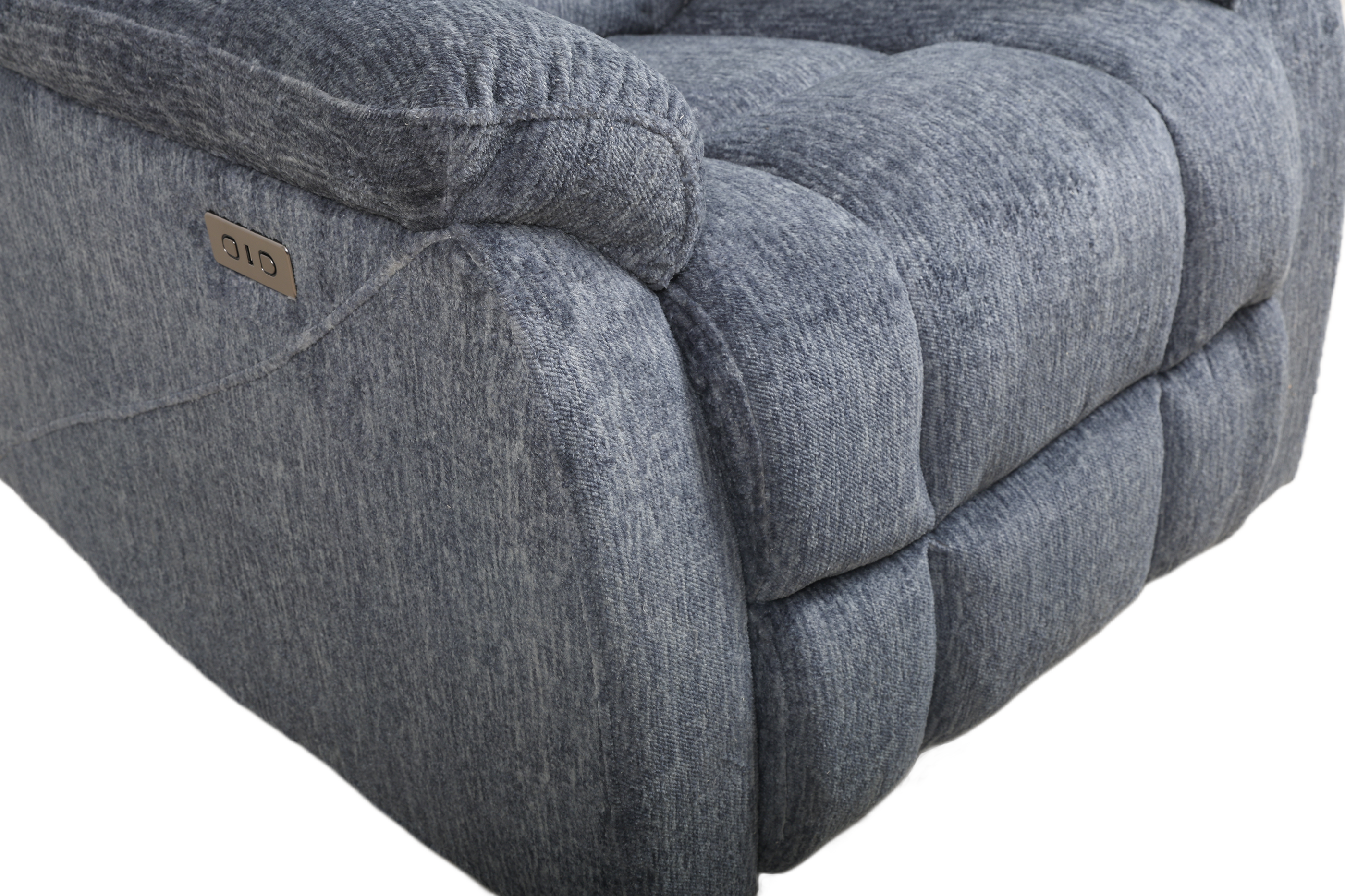 Cushioned Recliner in Blue