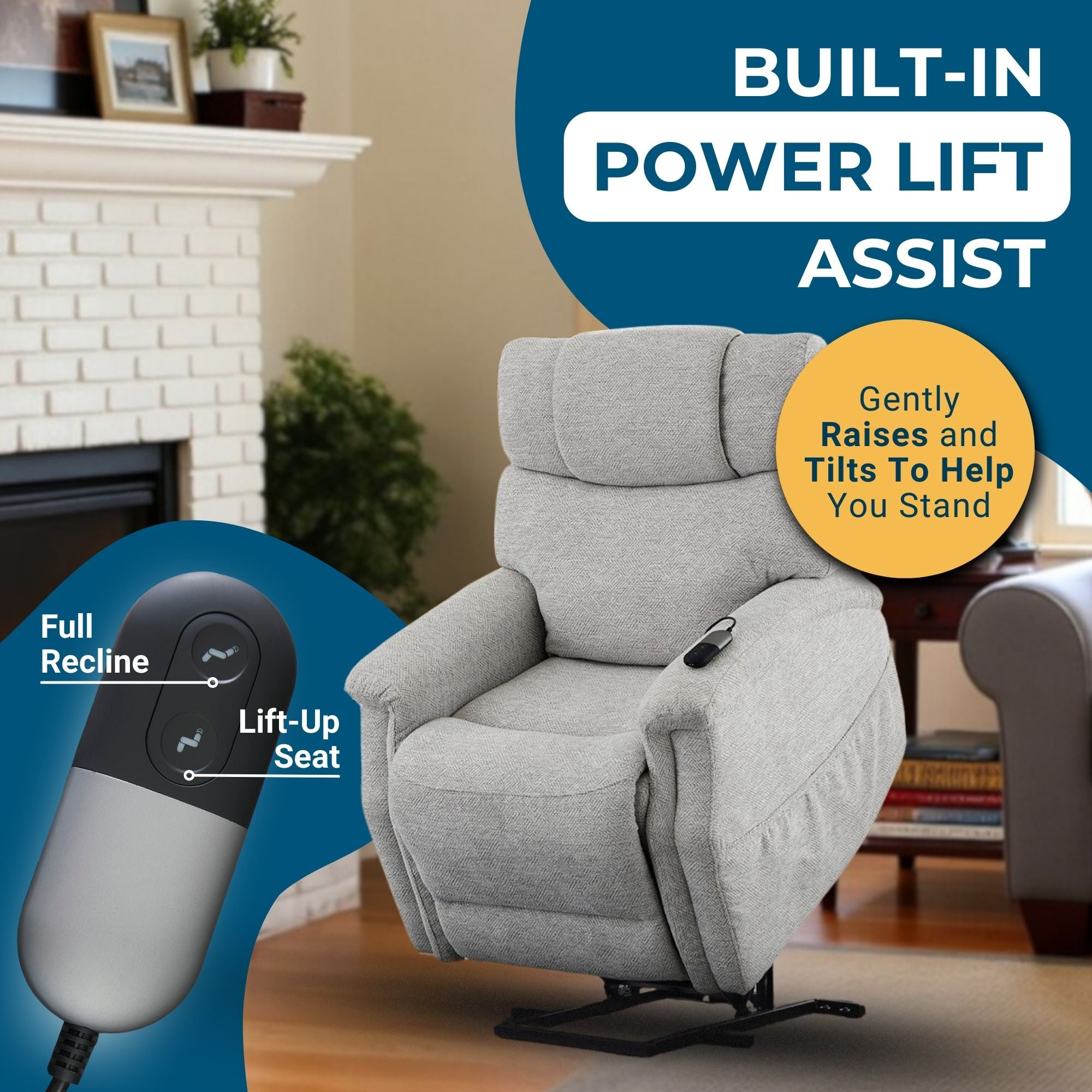 Balboa Lift Chair Light Gray