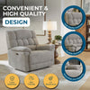 Oversized Recliner Chair Light Gray