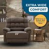 Oversized Recliner Chair Brown