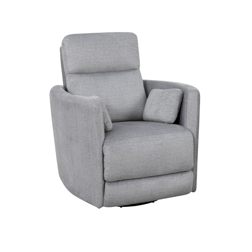 Soft Fabric Recliner in Silver