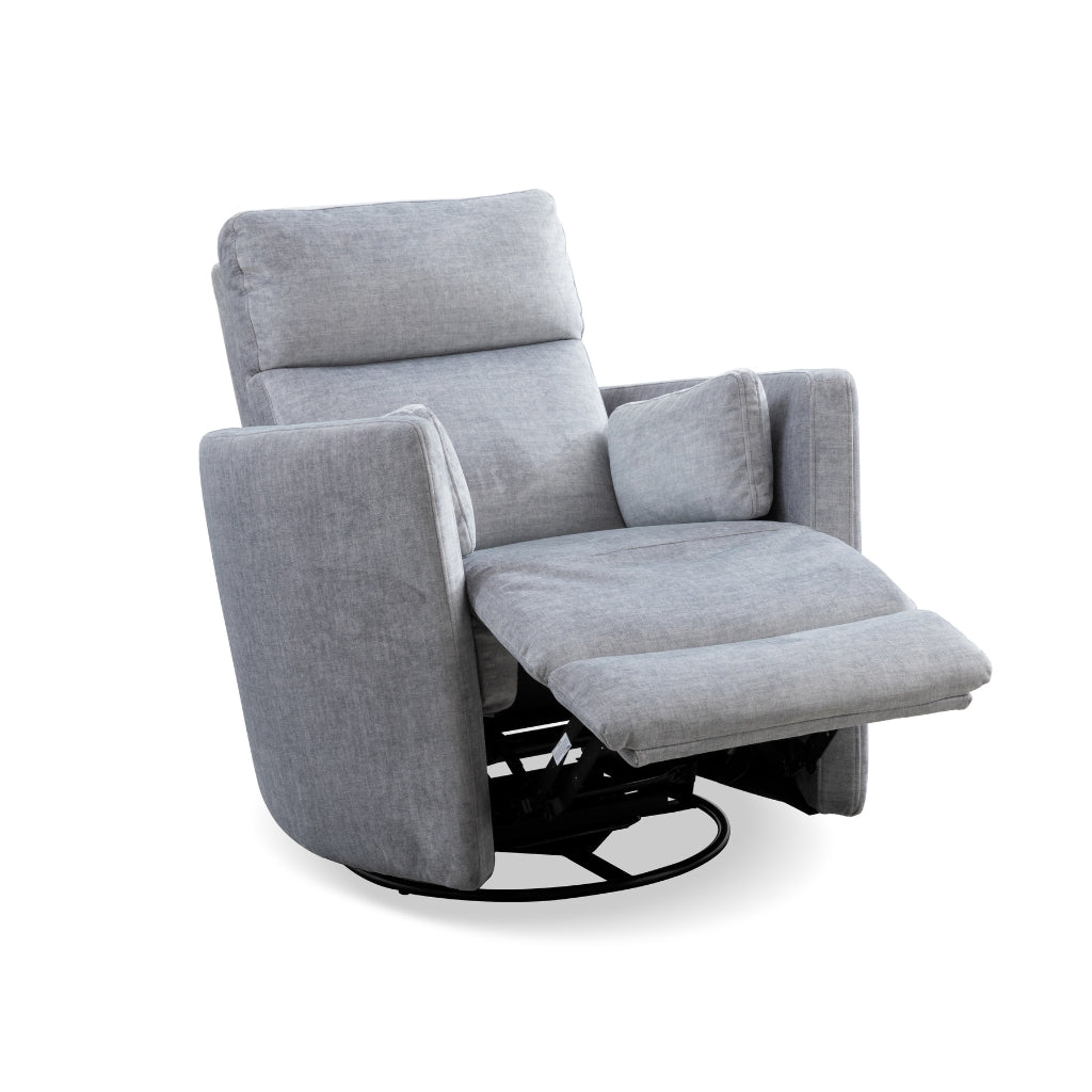 Soft Fabric Recliner in Silver