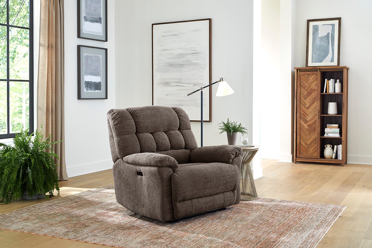 Oversized Recliner Chair Brown