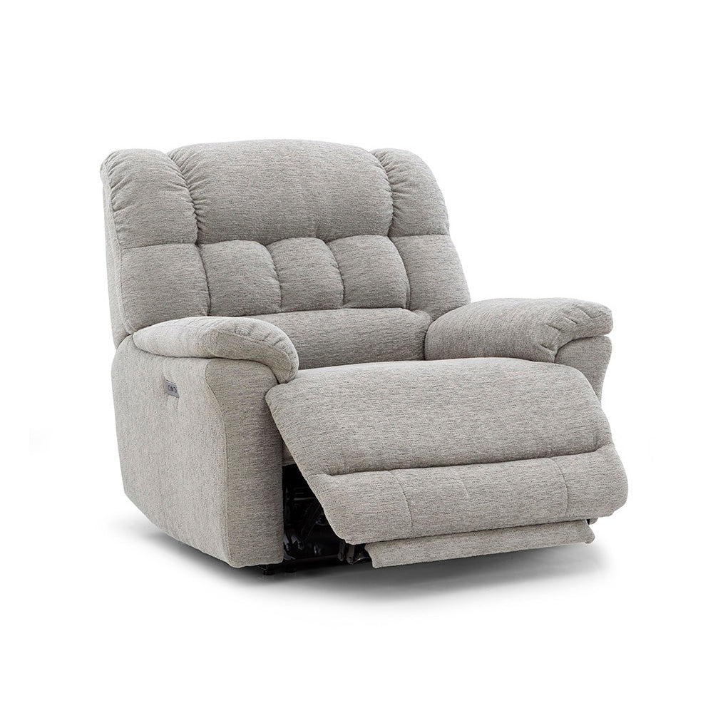 Oversized Recliner Chair Light Gray