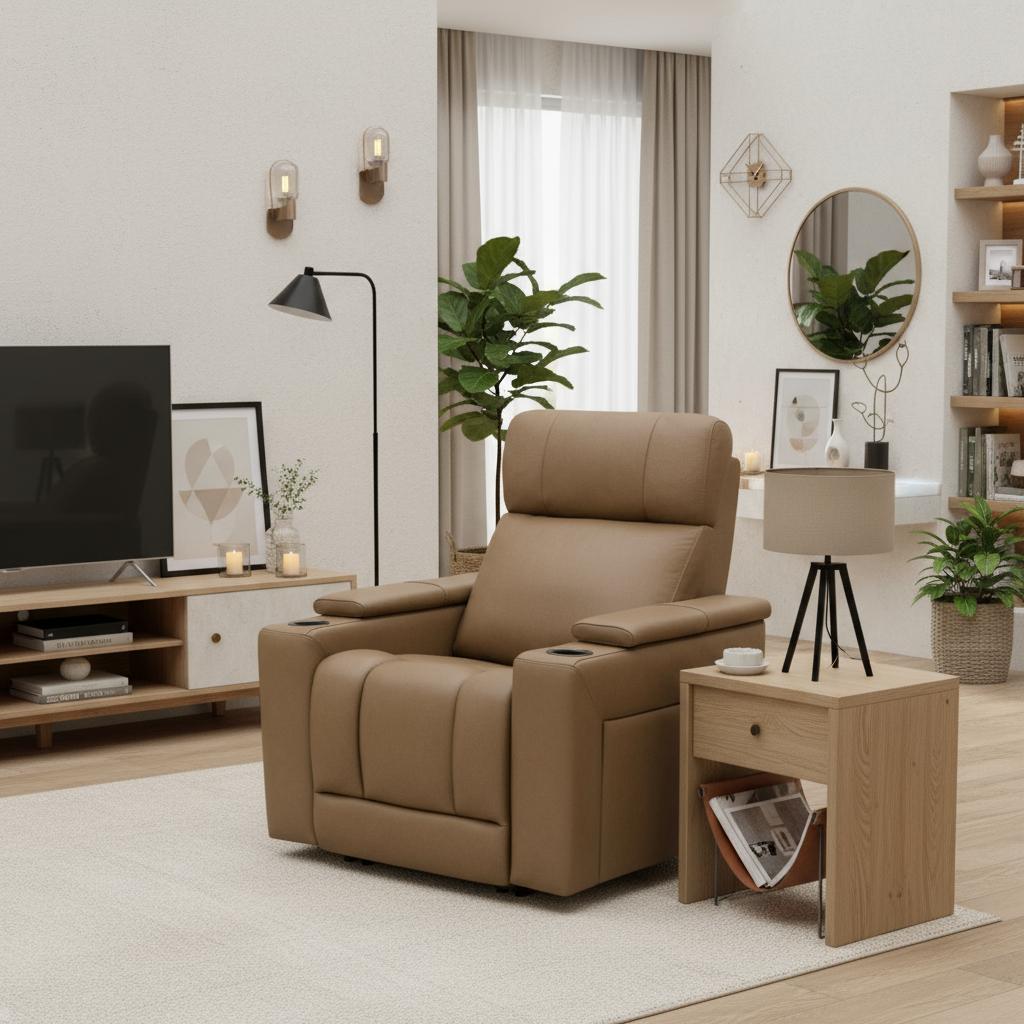 Leather Recliner with Sounds System