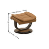 Leather Recliner Chair with Matching Ottoman