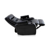 Leather Recliner in Black with lights