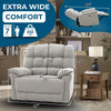 Oversized Recliner Chair Light Gray